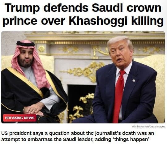 בראש הכותרות בעולם: "טראמפ מגן על בן סלמאן" סיקור בעולם דונלד טראמפ על רצח ג'מאל חשוקג'י