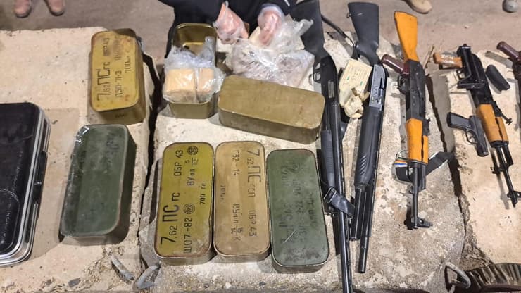 צילום: דוברות השב״כ כוחות הביטחון חשפו תשתית להברחת אמצעי לחימה מסוריה לישראל