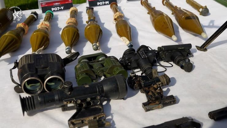 צילום: דוברות המשטרה כוחות הביטחון חשפו תשתית להברחת אמצעי לחימה מסוריה לישראל