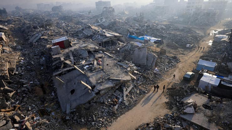 ההרס בעזה (צילום: REUTERS/Dawoud Abu Alkas) העיר עזה