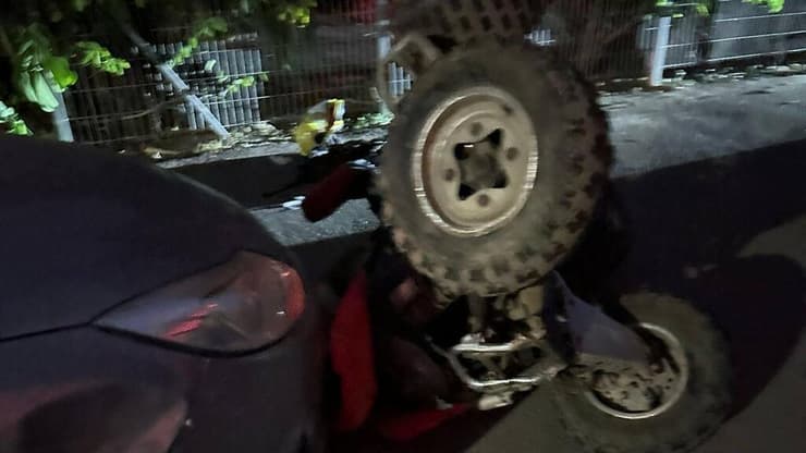 זירת התאונה במועצה אזורית חוף אשקלון