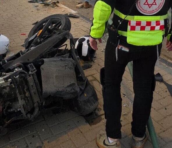 זירת התאונה בכביש 44