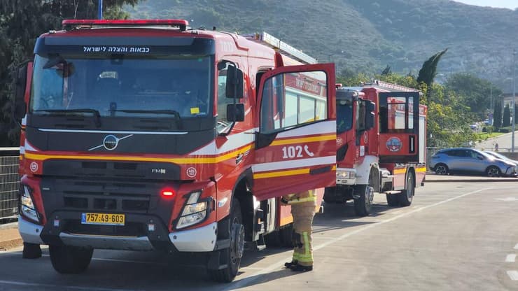 קניון עזריאלי חיפה פונה בעקבות שריפה