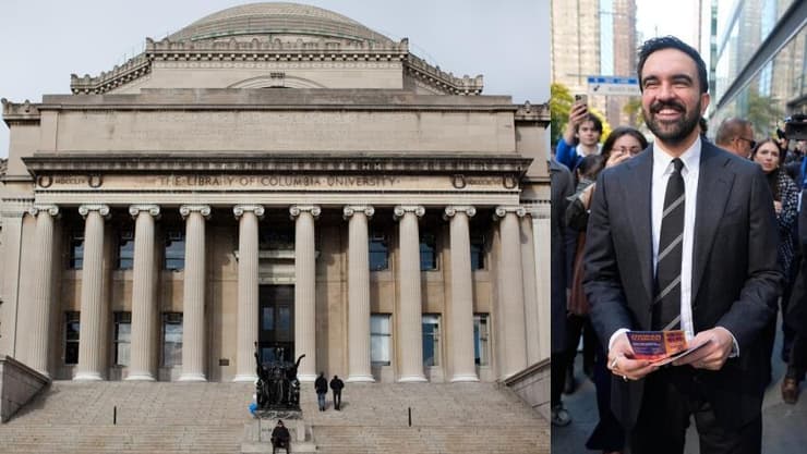 זוהראן ממדאני, אוניברסיטת קולומביה (צילומים: Seth Wenig\AP, John Minchillo\AP) זוהראן ממדאני, אוניברסיטת קולומביה