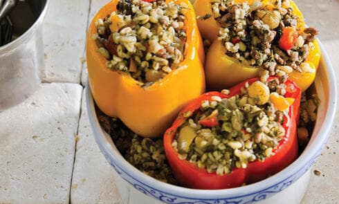 פלפלים ממולאים בפריקי