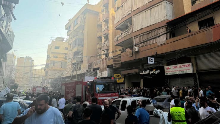 צילום: Ibrahim AMRO / AFP תקיפה בדאחייה