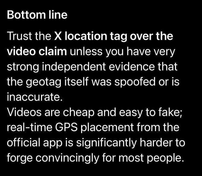 תשובתו של גרוק לעניין פיצ'ר המיקום החדש ב-X (צילום מסך) תשובתו של גרוק לעניין פיצ'ר המיקום החדש ב-X