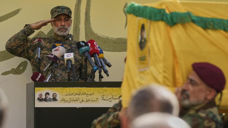 הלוייתו של רמטכ"ל חיזבאללה הייתם עלי טבטבאי