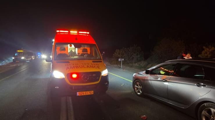 רוכב אופנוע החליק בכביש 232