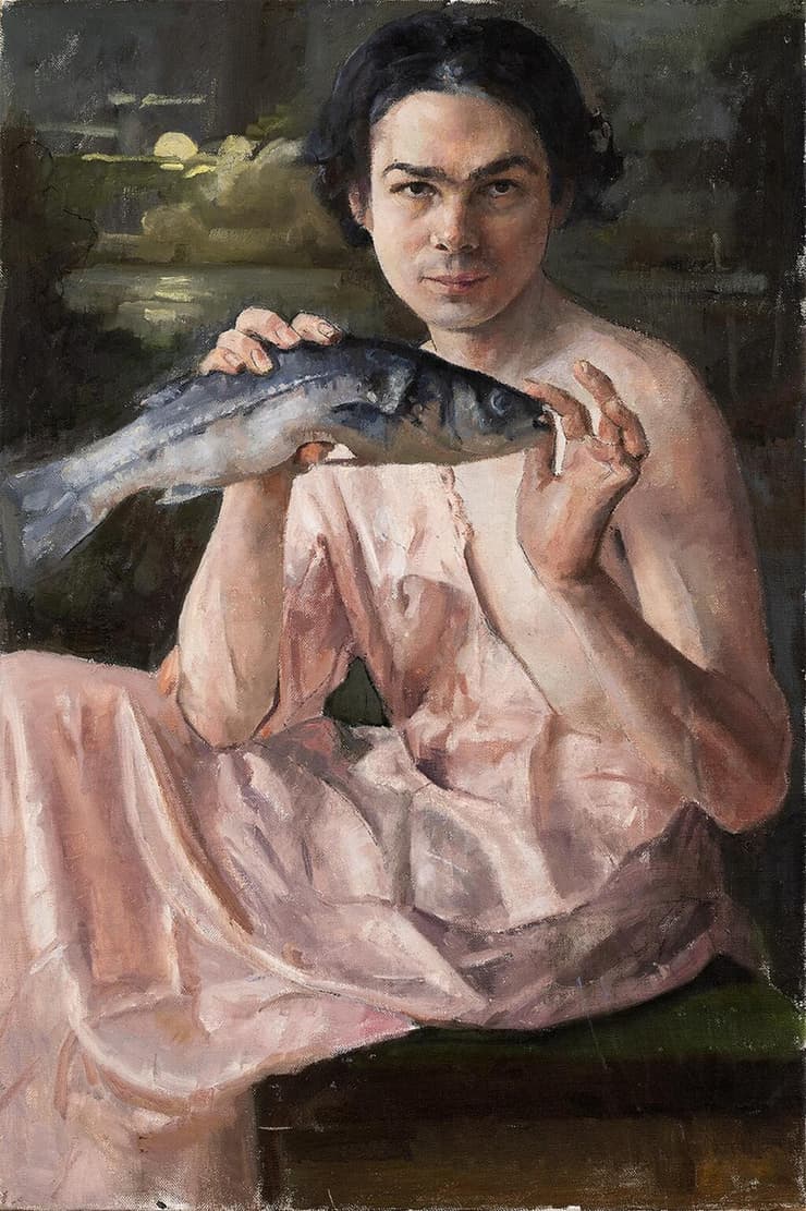 "טריטון בעקבות וילהלם פון גלודן", יצירתה של רוני טהרלב