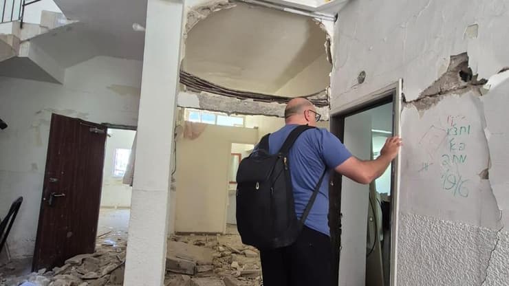 הנזק בבניין של זרח ברדה