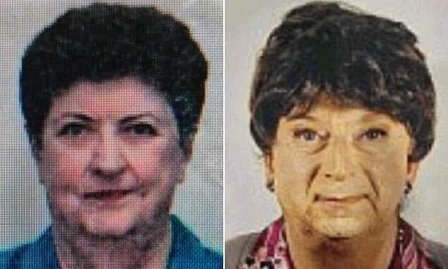 הבן המתחזה (מימין) וגרציאלה דלאוליו. גם הצלילים הגבריים הסגירו איטליה בן התחזה ל אמו המתה כדי לקבל את הקצבה