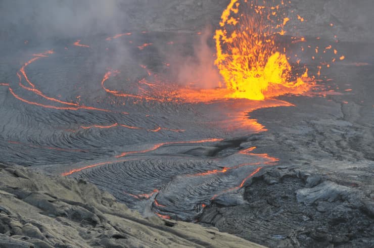 אגם הלבה של הר הגעש ארטה אלה באתיופיה