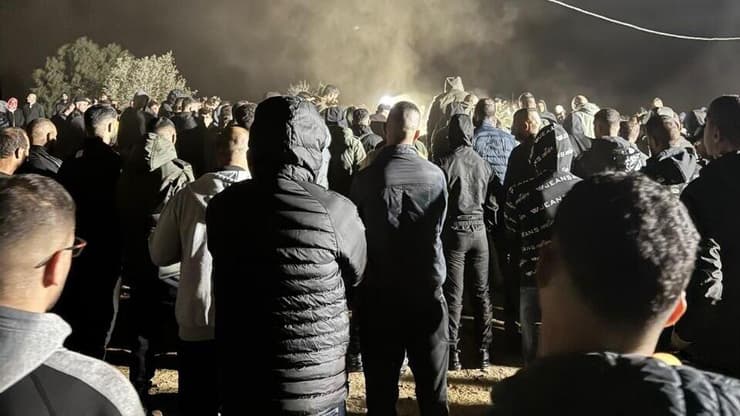 הלווייתה של סבאח אבו אל-קיעאן שנרצחה ביריות בג'ת