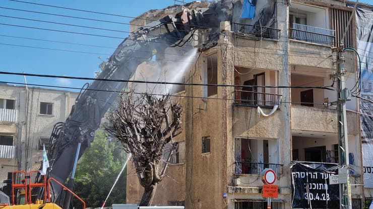 "הגבלת תמורות - צעד מתבקש" הריסה בפרויקט של חברת פרשקובסקי בתל אביב
