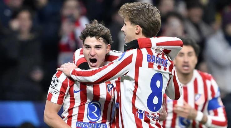 שחקני אתלטיקו חוגגים (IMAGO) שחקני אתלטיקו חוגגים