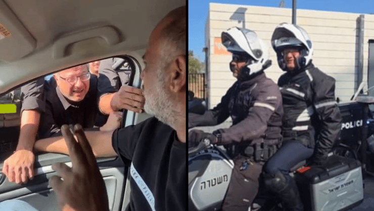 השר לביטחון לאומי חובר עם האופנוענים של המשטרה במטרה לתפוס נהגים מתפרעים בנגב, השר לביטחון לאומי בתל שבע