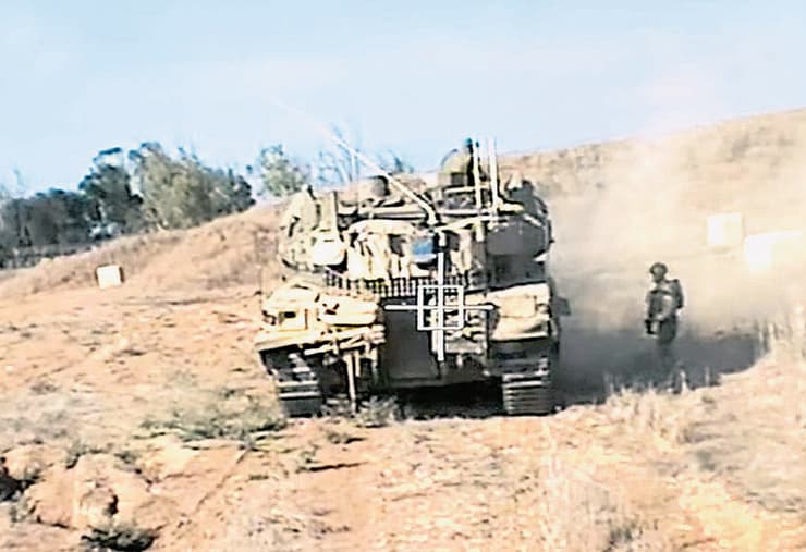 הטנק של "צוות פרץ" בבוקר 7 באוקטובר 2023