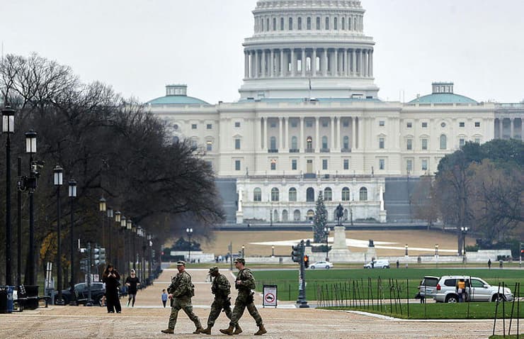 חיילי המשמר הלאומי ארה"ב וושינגטון קפיטול