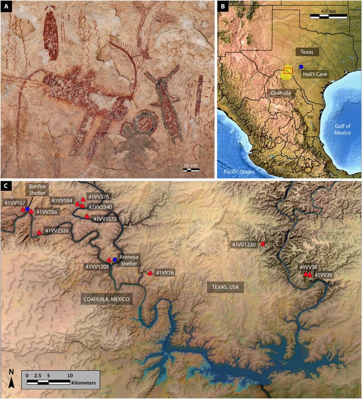 מיפוי האתרים בהם התגלתה אמנות הסלע בת אלפי השנים