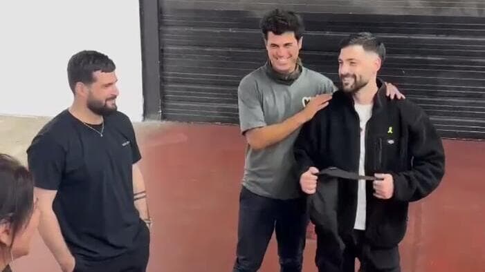 גלי וזיו ברמן במפגש עם טל מוסרי