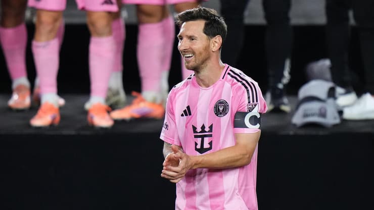 בדרך לאליפות ראשונה בארה"ב. לאו מסי (צילום: Rich Storry/Getty Images) שחקן אינטר מיאמי לאו מסי