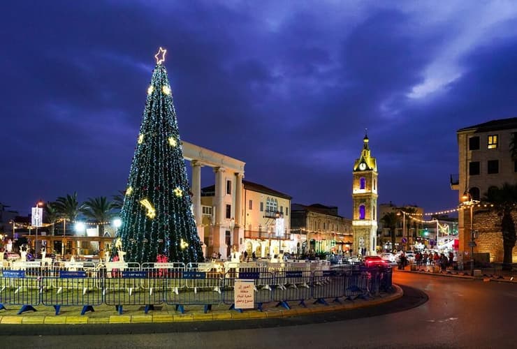 חג המולד בכיכר השעון ביפו