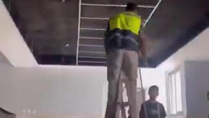 תיעודים ברשתות של שיקום אגף הנשים והיולדות מבית החולים שיפא בעיר עזה