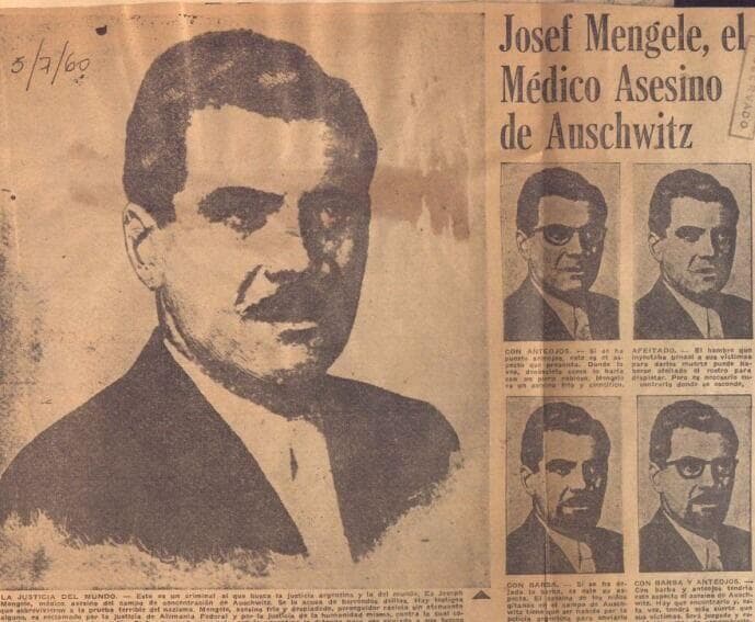 גזירי עיתונים שנאספו בארגנטינה