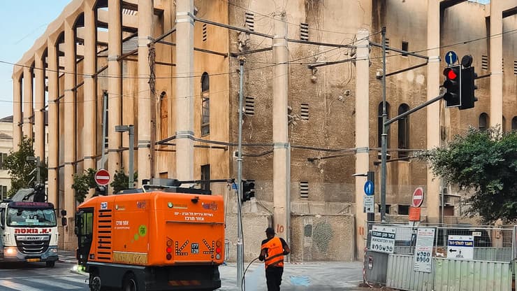 עבודות השימור בבית הכנסת הגדול ת"א (צילום: ProjectTLV) בית הכנסת הגדול ת"א