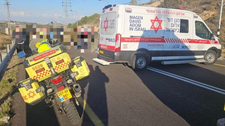 זירת פיגוע הדקירה בכביש 465