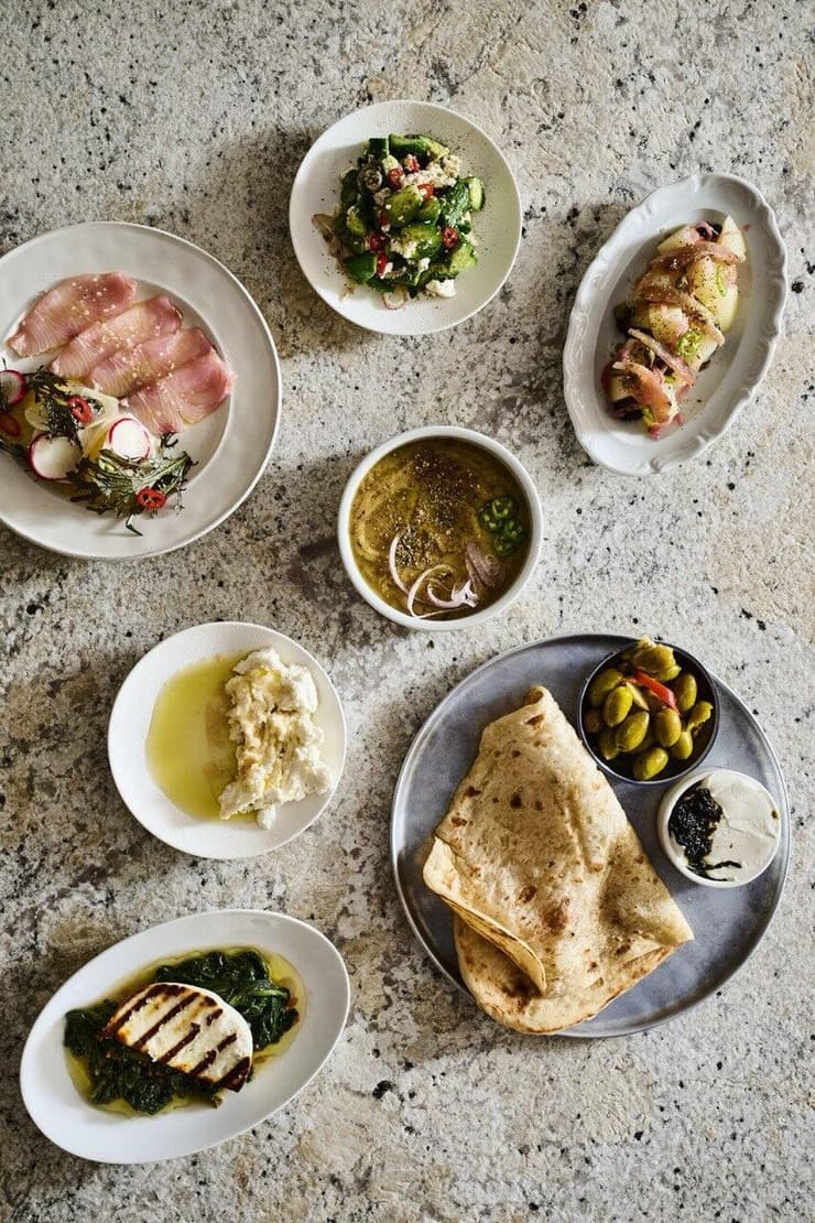 פיתה סאג' וקטנות. מסעדת Suf (צילום: נועם פריסמן) סוף Suf