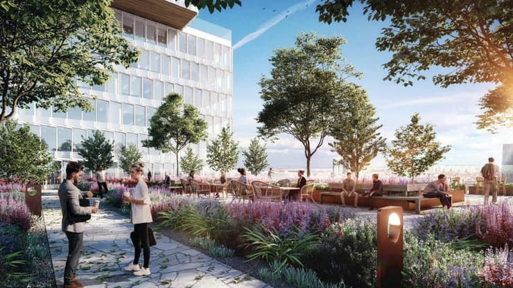 גג ירוק G City ראשלצ (הדמייה: viewpoint) גג ירוק G City ראשלצ