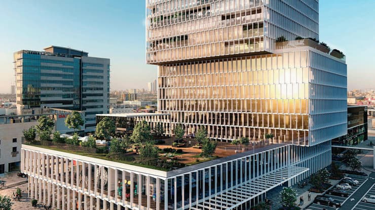 גג ירוק G City ראשלצ (הדמייה: viewpoint) גג ירוק G City ראשלצ