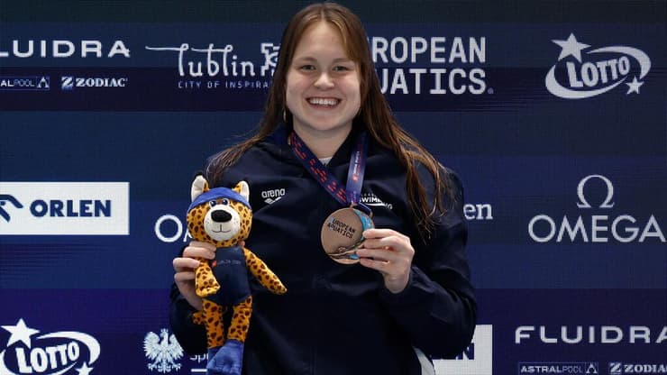 גורבנקו עם מדליית הארד (צילום: סימונה קסטרווילארי) גורבנקו עם מדליית הארד