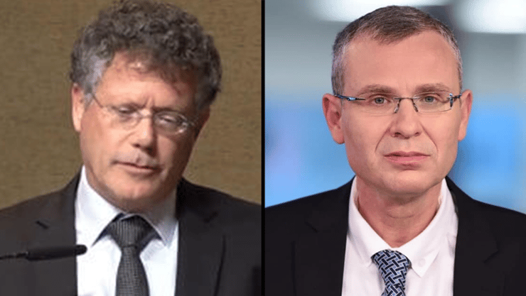 יריב לוין, יצחק עמית (צילום: קובי קואנקס, נחום סגל) יריב לוין, יצחק עמית