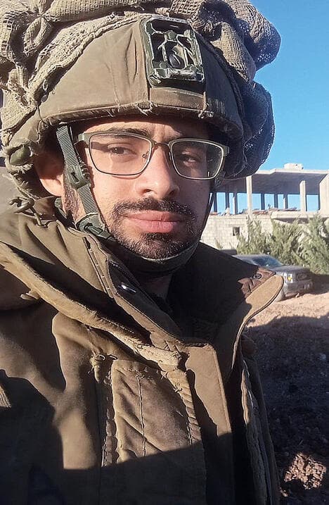 יהונתן לפני הפציעה, בעזה. "מי שמכיר אותי יודע שלבקש עזרה זה הדבר שאני הכי שונא"