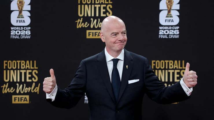 נשיא פיפ"א ג'אני אינפנטינו (צילום: Kevin Dietsch / AFP) נשיא פיפ"א ג'אני אינפנטינו