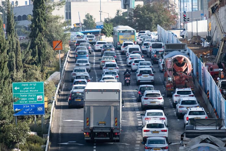 פקק תנועה בירושלים