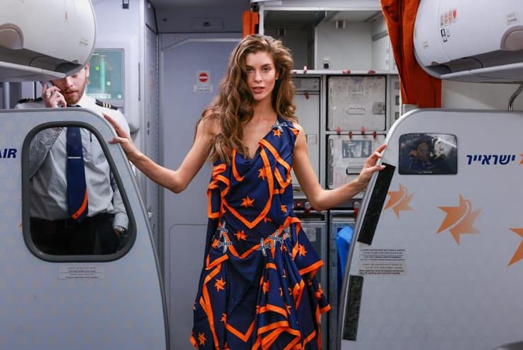 סטייל בשחקים: תצוגת אופנה במהלך טיסת ישראייר