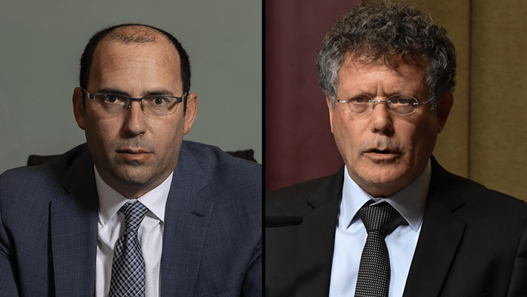 נשיא העליון יצחק עמית וח"כ שמחה רוטמן (צילום: נחום סגל, עמית שאבי) יצחק עמית, שמחה רוטמן