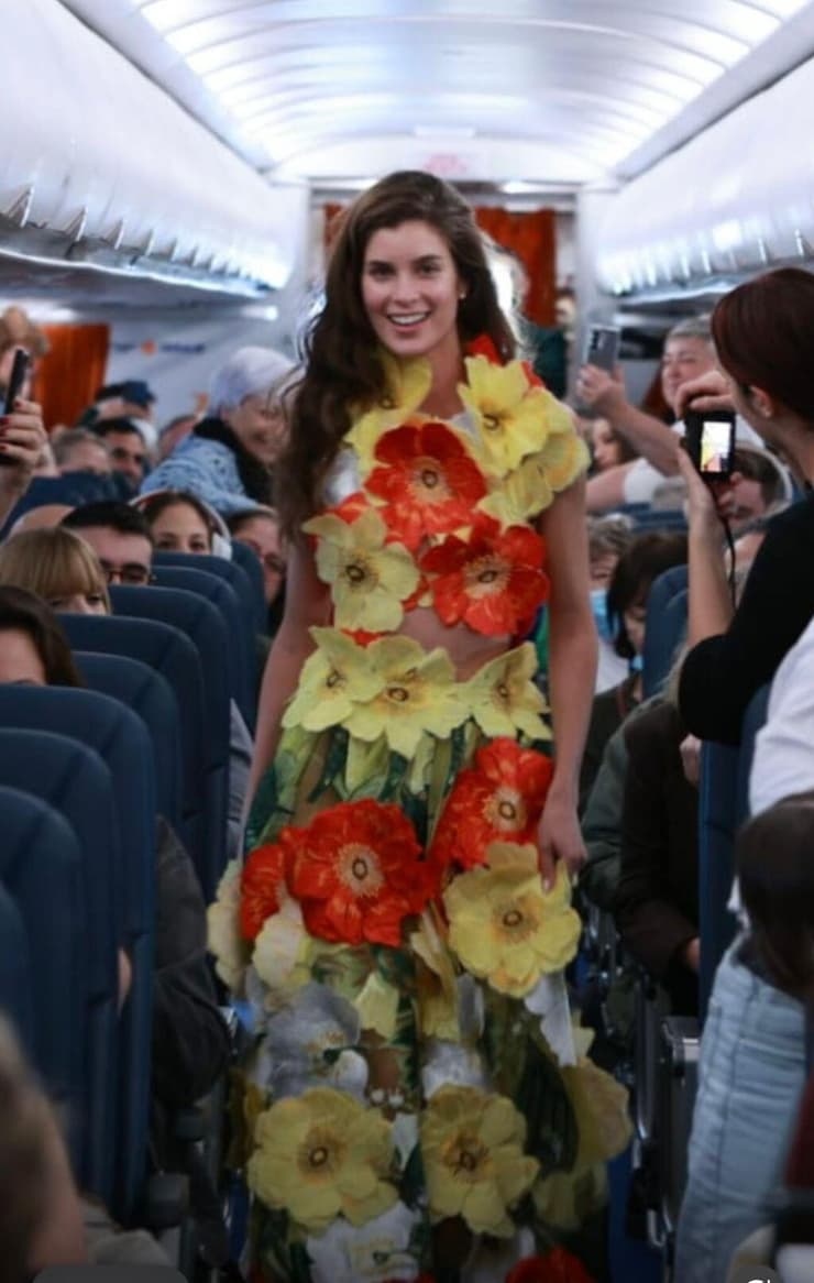 סטייל בשחקים: תצוגת אופנה במהלך טיסת ישראייר