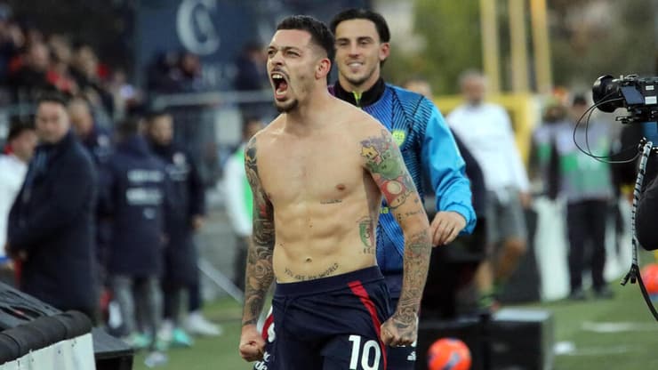 גייטנו חוגג את הפתעת המחזור (צילום: Enrico Locci/Getty Images) ג'יאנלוקה גייטנו