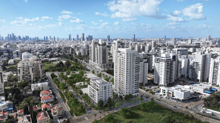 הדמיית פרויקט וידה הכולל מגורים ומסחר בגבעת שמואל (הדמיה: איוולב מדיה) הדמיית פרויקט וידה הכולל מגורים ומסחר בגבעת שמואל