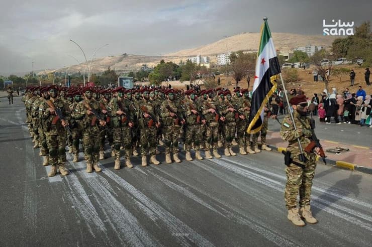 סוריה חגיגות שנה ל הפיכה ולהפלת משטר אסד דמשק