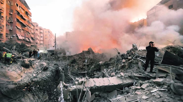 זירת חיסול נסראללה בביירות