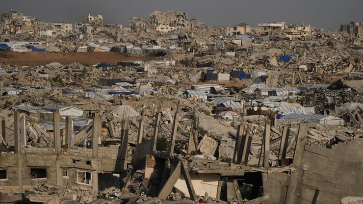 ההרס בעזה (צילום: AP Photo/Jehad Alshrafi) ג'באליה עזה הריסות