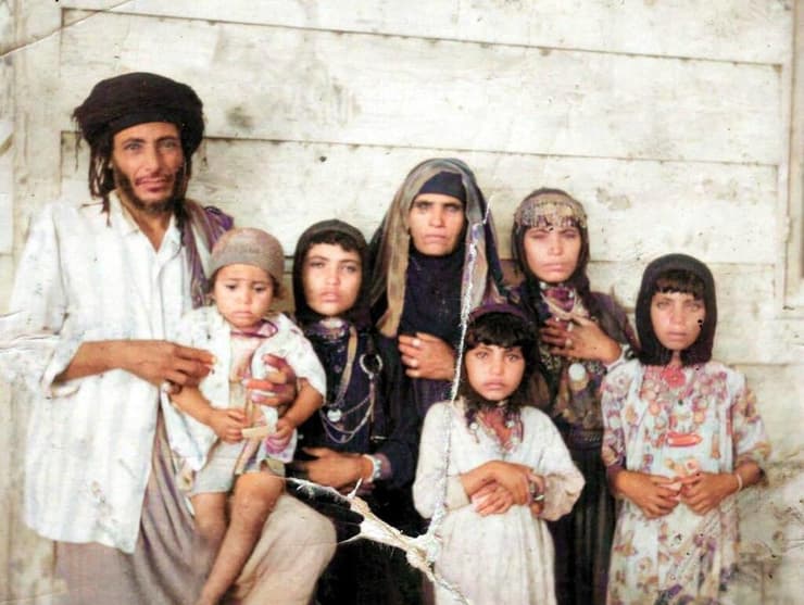 תמונה מהאלבום של משפחת עמר (צילום: באדיבות המשפחה. צביעה מחדש: MyHeritage) תמונה מהאלבום של משפחת עמר