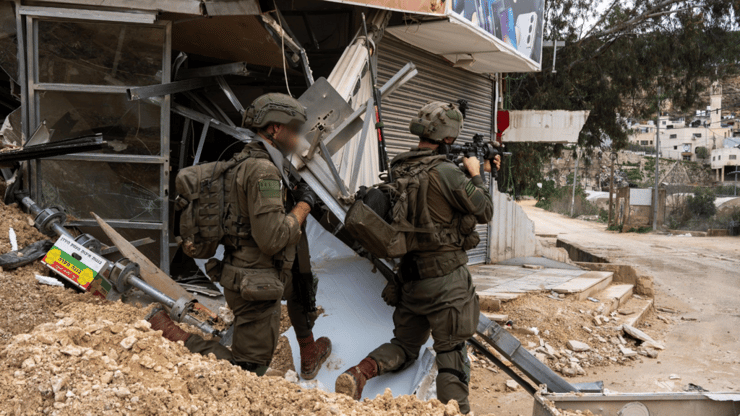 הכוחות בטול כרם (צילום: דובר צה"ל) פעילות כוחות צה"ל לסיכול טרור בטול כרם