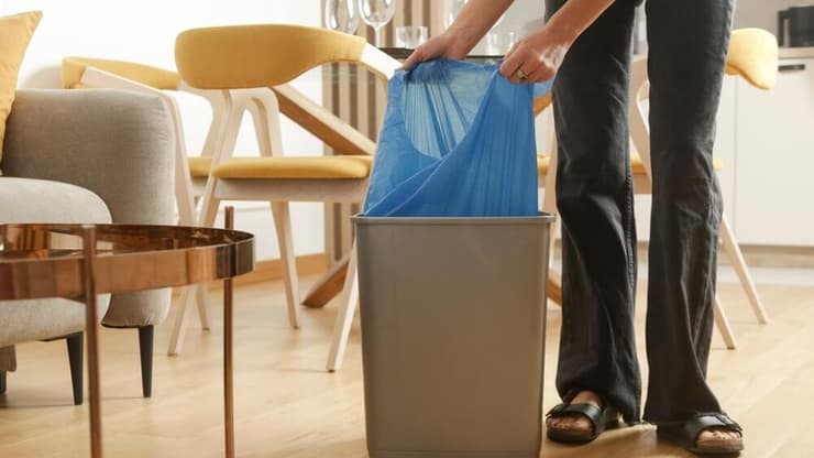 ''היא הוציאה את הקוטג' מהפח'' (צילום: shutterstock) פח אשפה